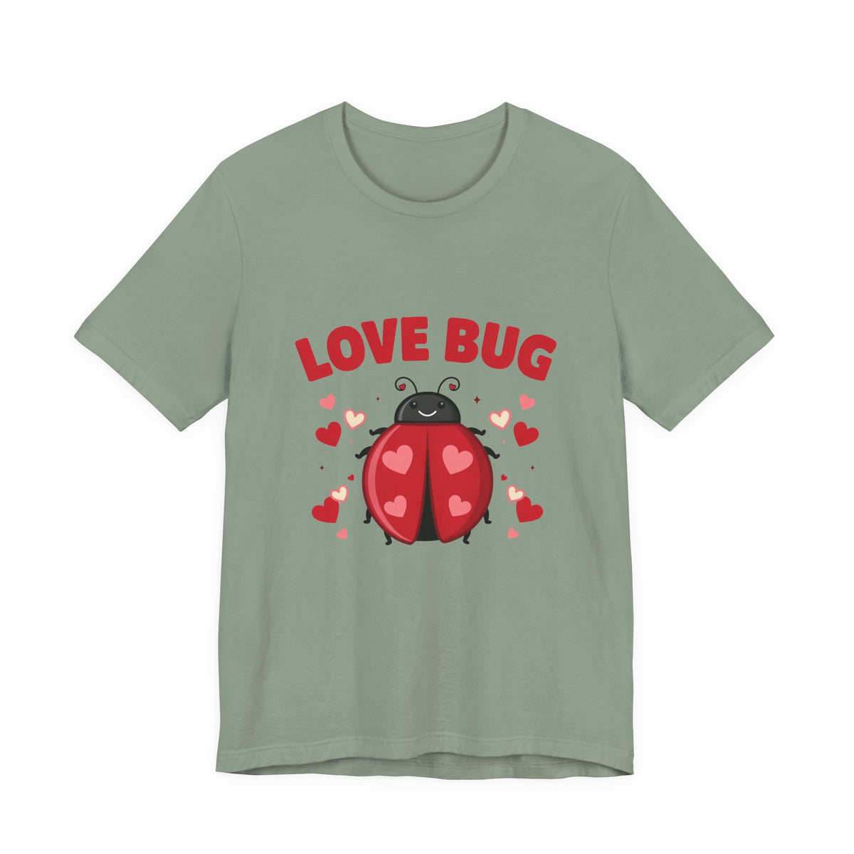Love Bug Valentine Ladybug Shirt, Ladybug Valentine T-Shirt, Valentines Day Tee