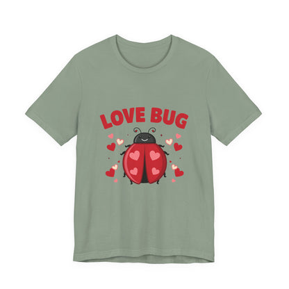 Love Bug Valentine Ladybug Shirt, Ladybug Valentine T-Shirt, Valentines Day Tee
