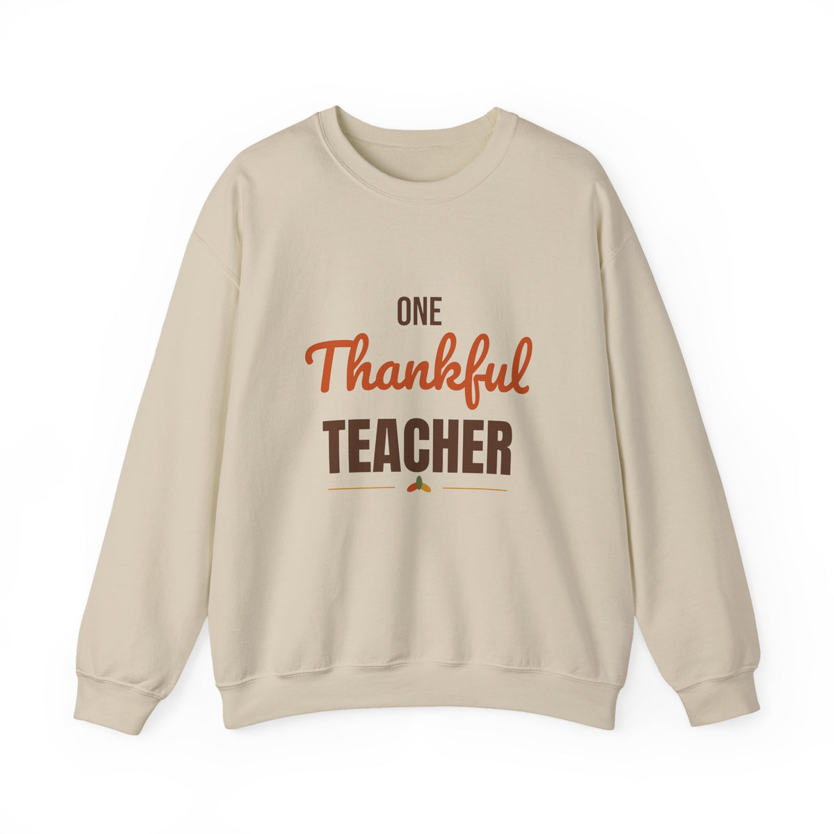 One Thankful Teacher Sweatshirt, Teacher Thanksgiving Crewneck