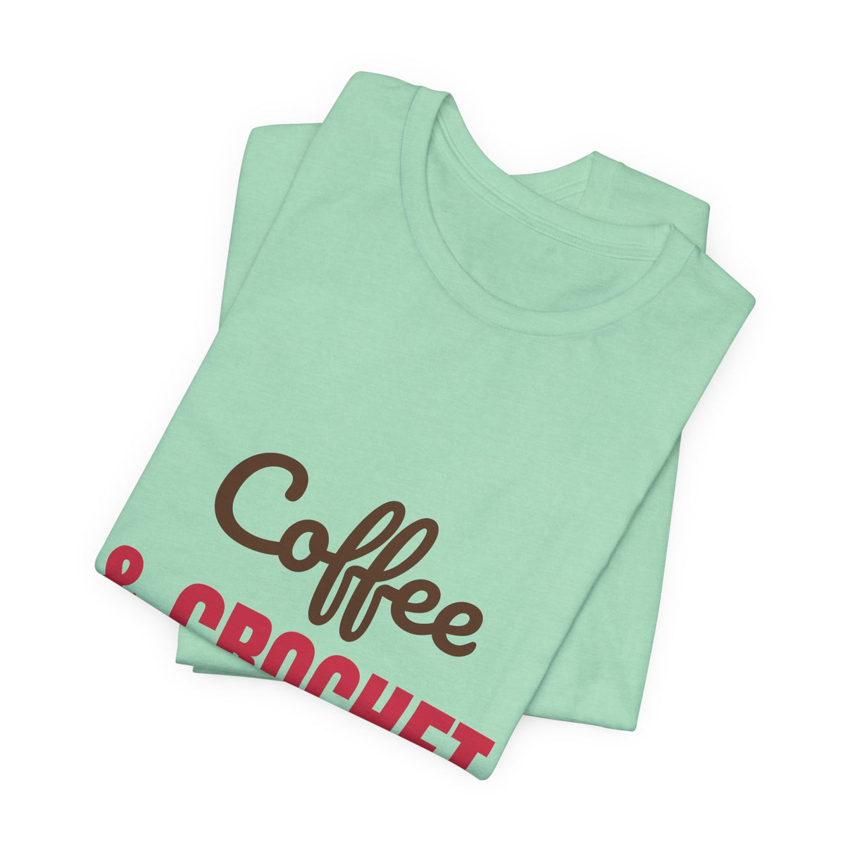 Coffee and Crochet Hooked on Both Shirt, Crochet T-Shirt, Crochet Lover Gift