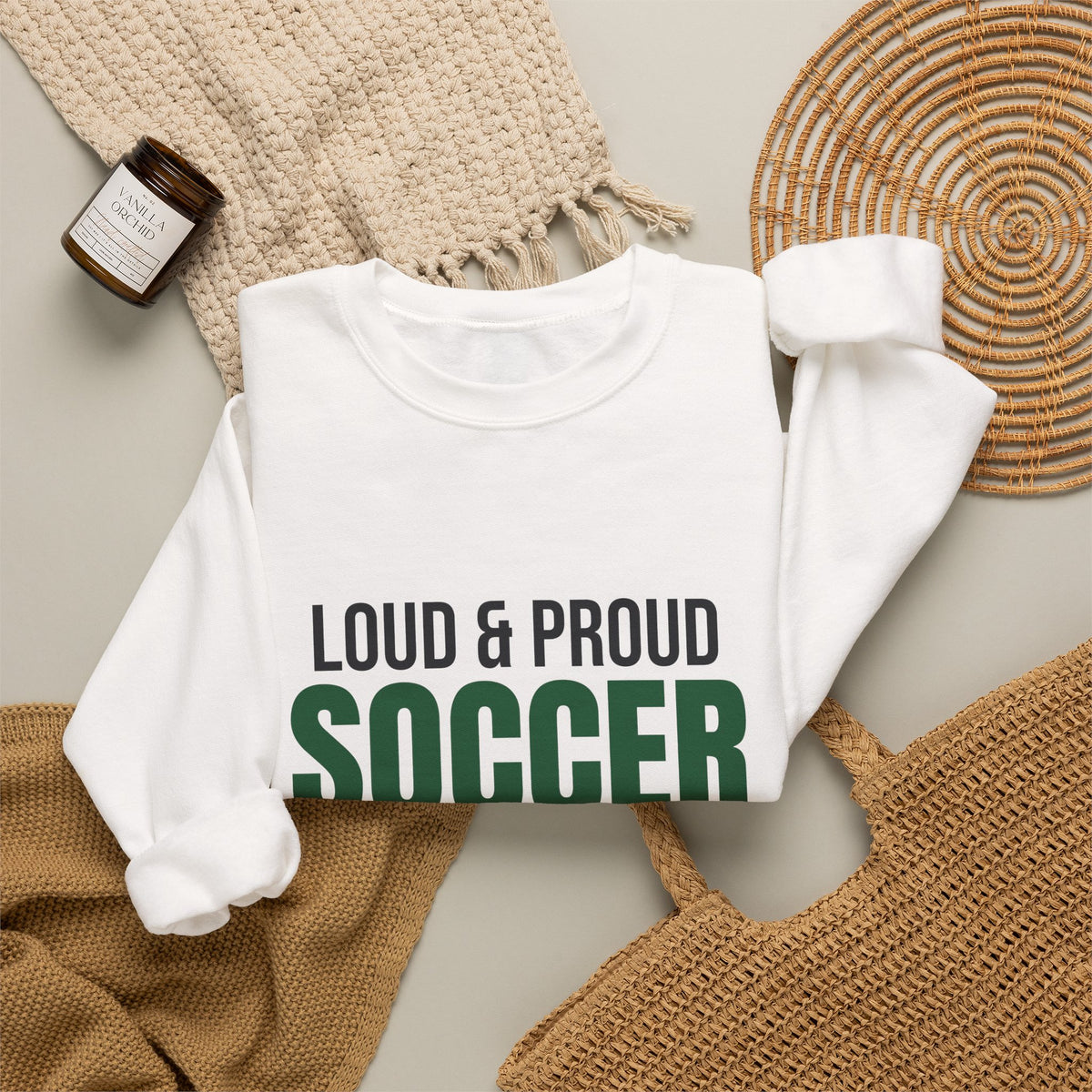 Loud and Proud Soccer Mom Sweatshirt, Soccer Mom Crewneck