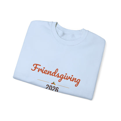 Friendsgiving 2026 Sweatshirt, Thanksgiving Crewneck, Matching Friends Fall Tee