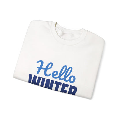 Hello Winter Cozy Season Mode Sweatshirt, Winter Crewneck, Cozy Season Sweatshirt