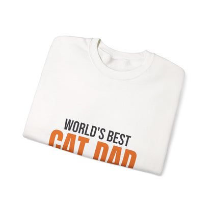 World's Best Cat Dad Sweatshirt, Cat Dad Crewneck