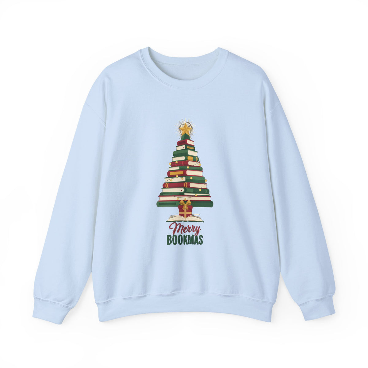 Merry Bookmas Sweatshirt, Bookish Christmas Crewneck, Book Lover Sweater