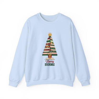 Merry Bookmas Sweatshirt, Bookish Christmas Crewneck, Book Lover Sweater