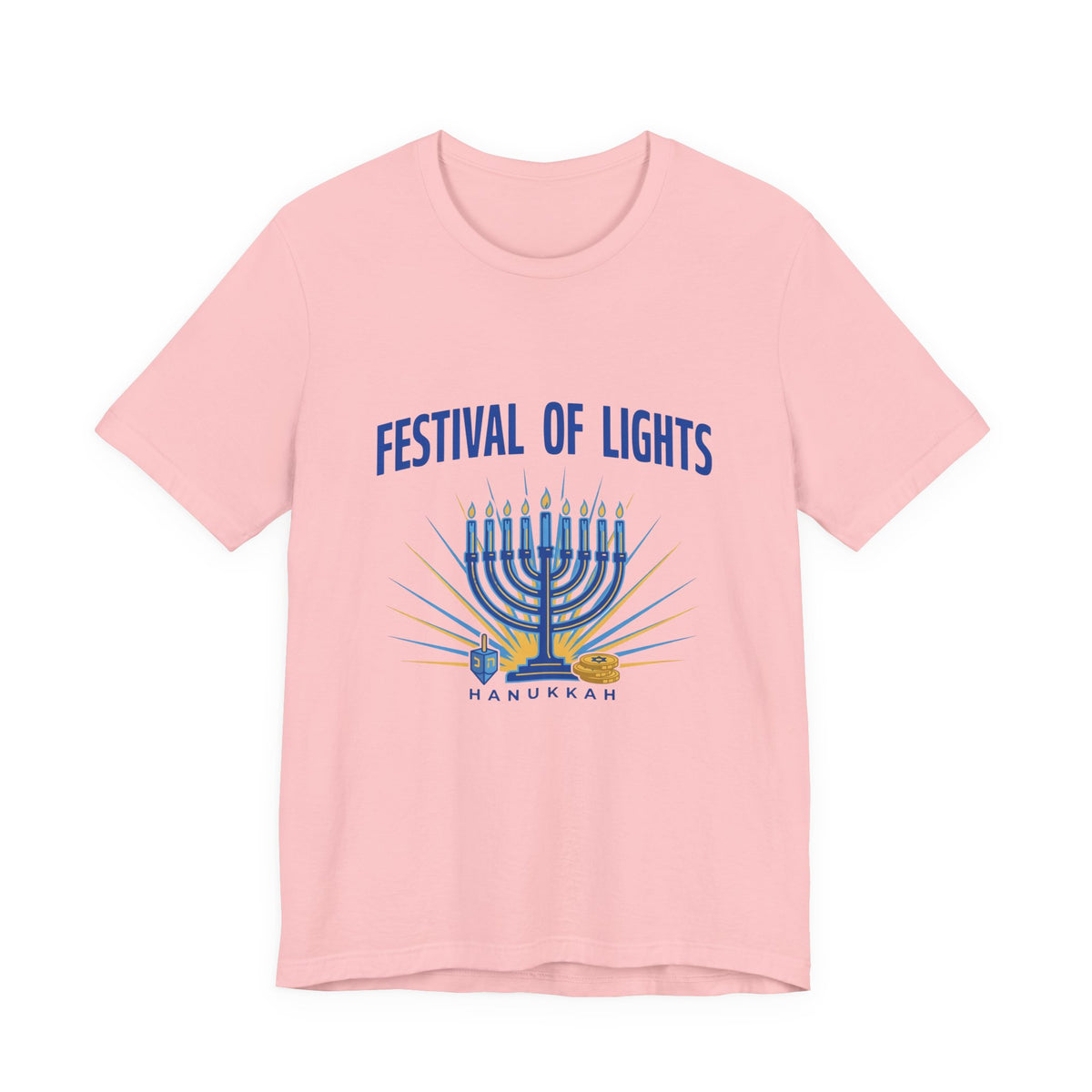 Festival of Lights Hanukkah Shirt, Hanukkah T-Shirt, Menorah Tee