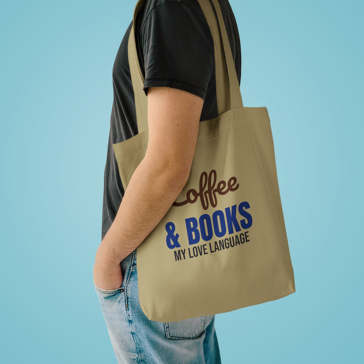 Coffee and Books My Love Language Tote Bag