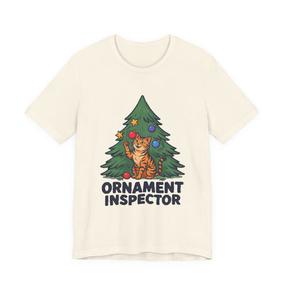 Ornament Inspector Christmas Cat Shirt, Ornament Inspector Christmas Cat T-Shirt