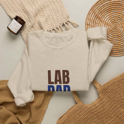 Lab Dad Fetch, Snacks, Repeat Sweatshirt, Lab Dad Crewneck Sweatshirt
