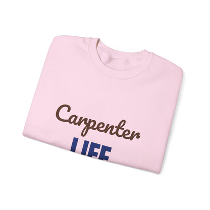 Carpenter Life Measure Twice Cut Once Sweatshirt, Carpenter Crewneck Sweatshirt