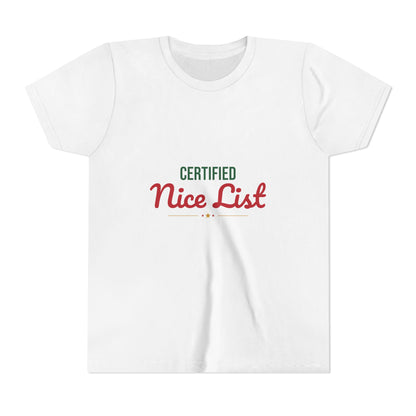 Certified Nice List Kids Shirt