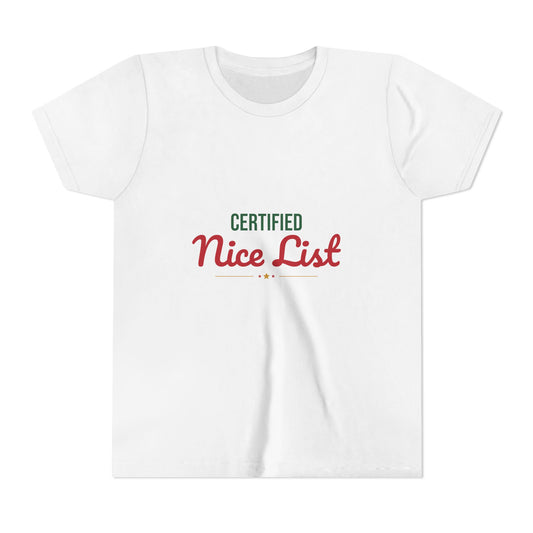 Certified Nice List Kids Shirt