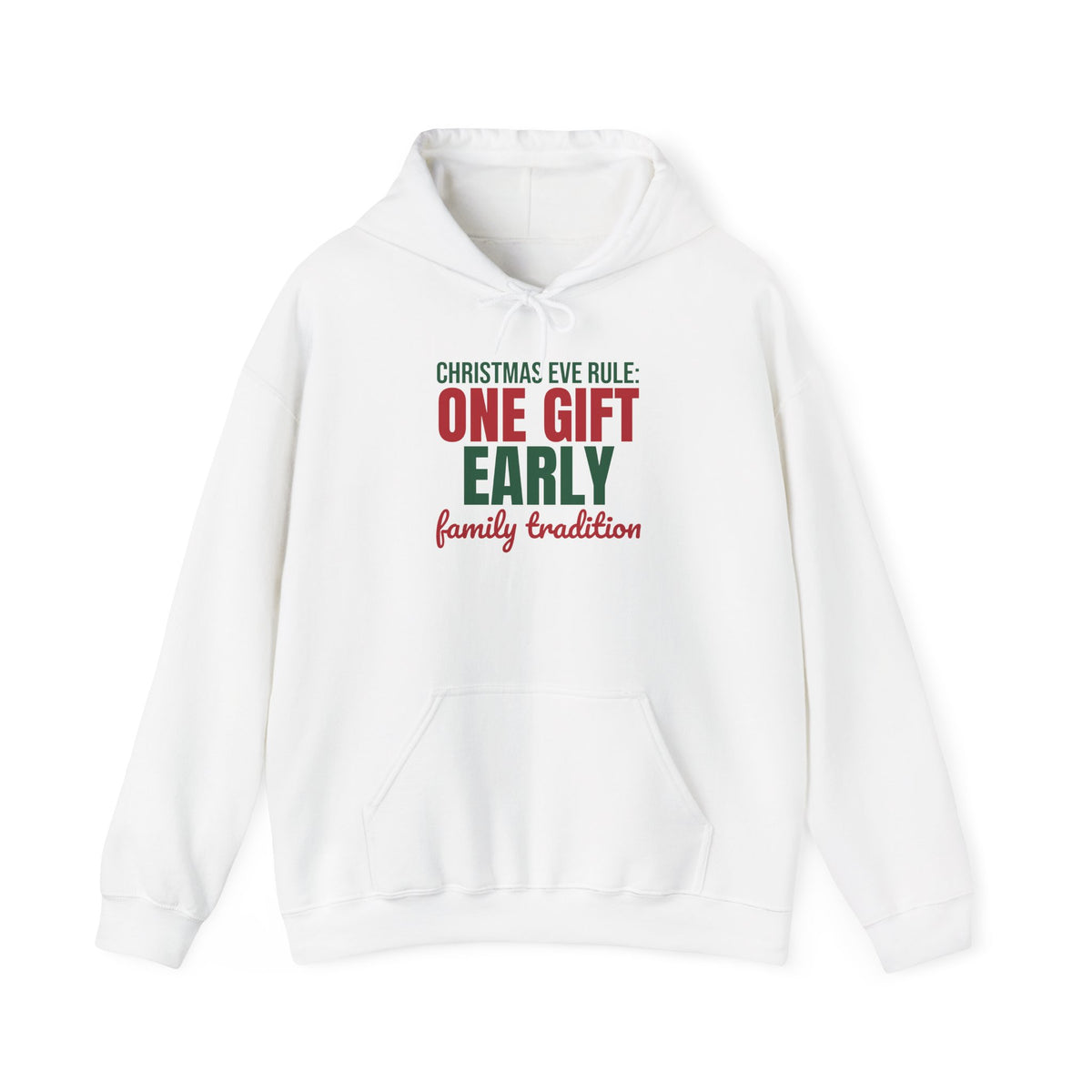 Christmas Eve Rule One Gift Early Family Tradition Hoodie, Christmas Eve Hoodie