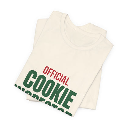 Official Cookie Inspector Shirt, Funny Christmas Baking T-Shirt