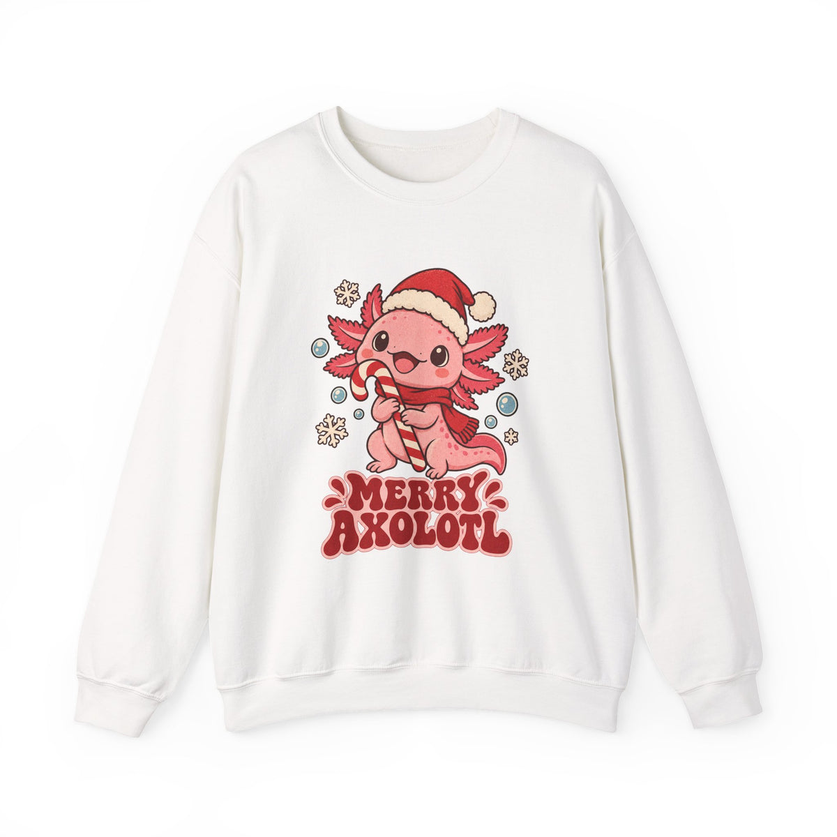 Merry Axolotl Christmas Sweatshirt, Axolotl Christmas Crewneck Sweatshirt