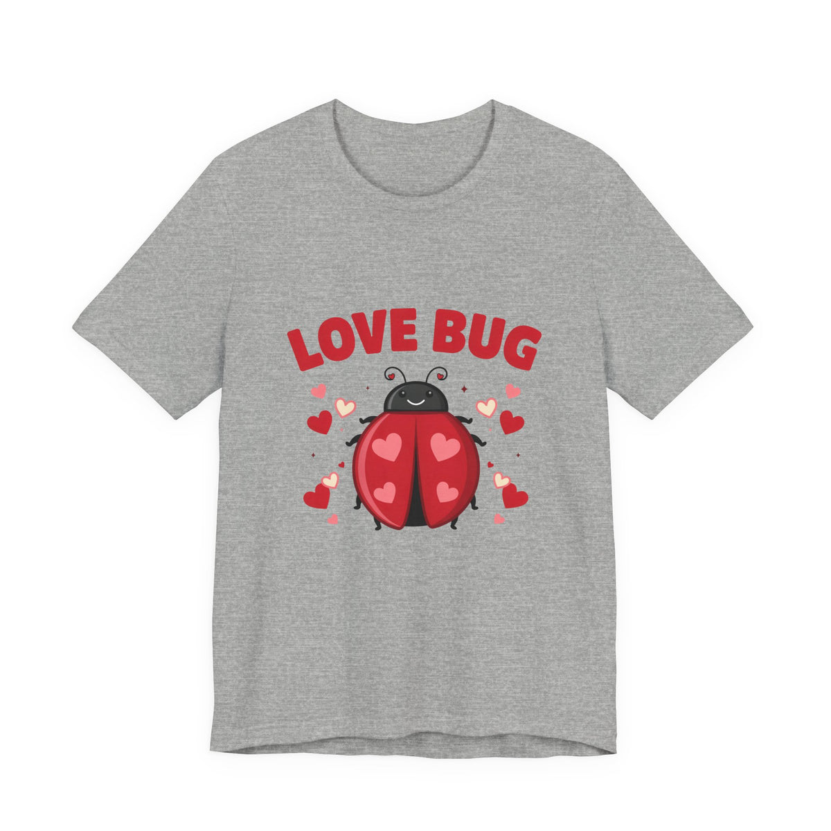 Love Bug Valentine Ladybug Shirt, Ladybug Valentine T-Shirt, Valentines Day Tee
