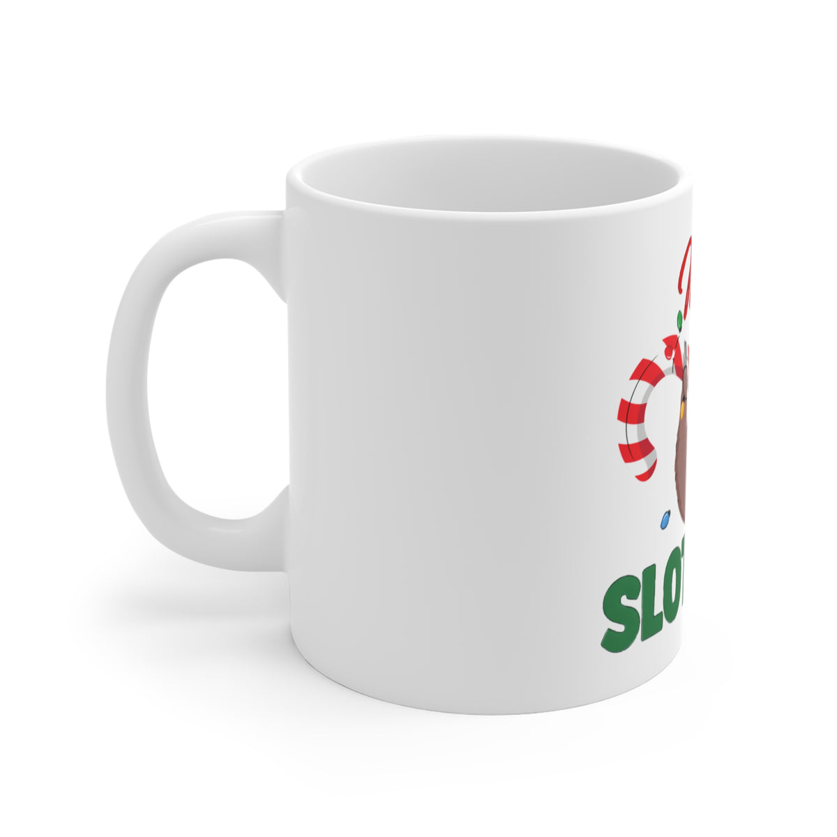 Merry Slothmas Mug, Sloth Christmas Coffee Mug 11oz