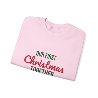 Our First Christmas Together 2026 Sweatshirt, Couples Christmas Crewneck