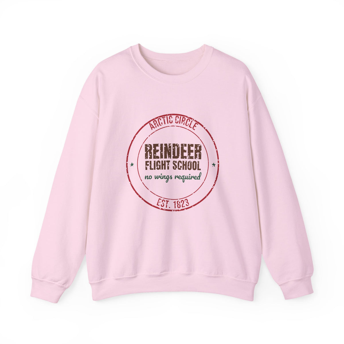 Arctic Circle Reindeer Flight School Est. 1823 Sweatshirt, Vintage Christmas Crewneck Sweatshirt