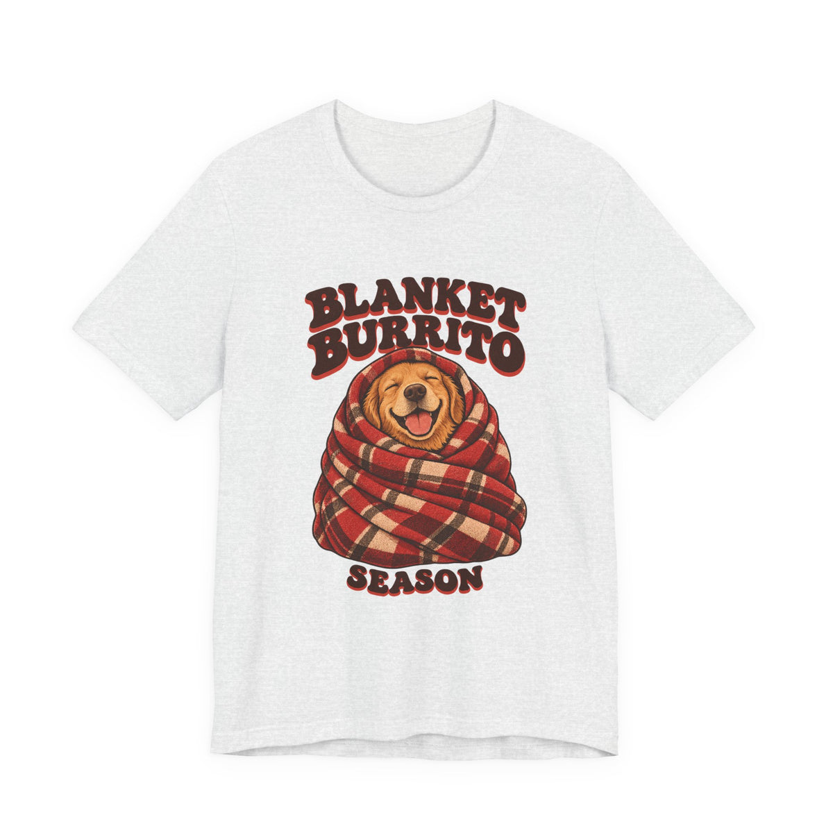 Blanket Burrito Season Golden Retriever Shirt, Cozy Golden Retriever T-Shirt, Cozy Golden Retriever Gift