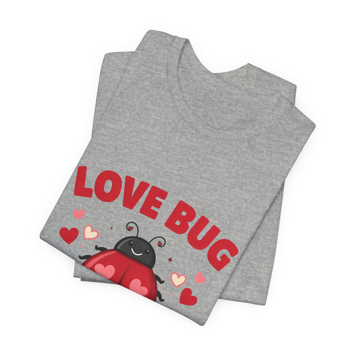 Love Bug Valentine Ladybug Shirt, Ladybug Valentine T-Shirt, Valentines Day Tee