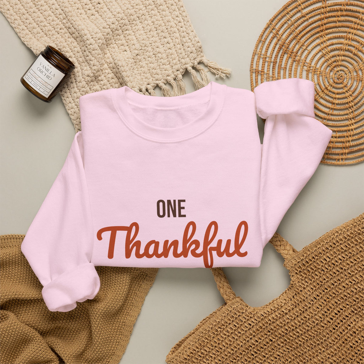 One Thankful Teacher Sweatshirt, Teacher Thanksgiving Crewneck