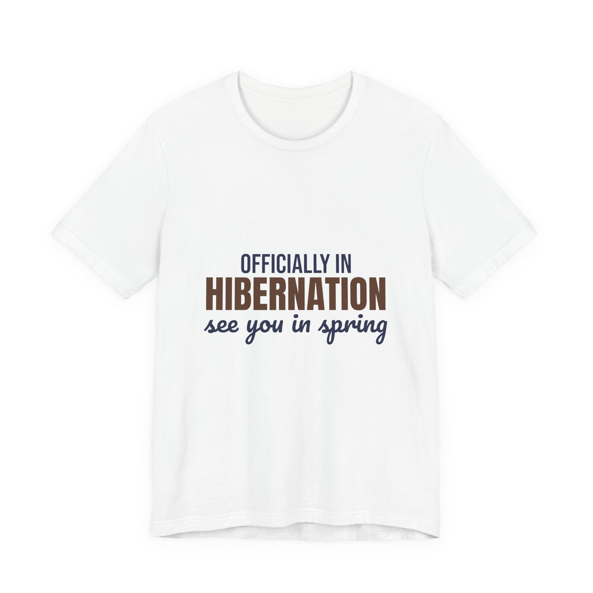 Officially in Hibernation See You in Spring Shirt, Funny Winter T-Shirt, Funny Winter Gift