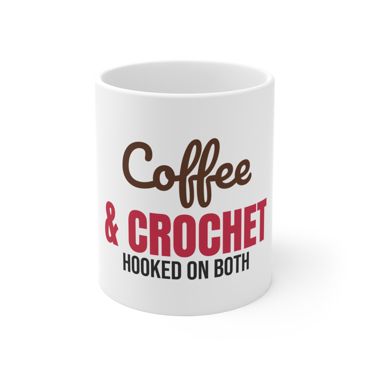 Coffee and Crochet Hooked on Both Mug