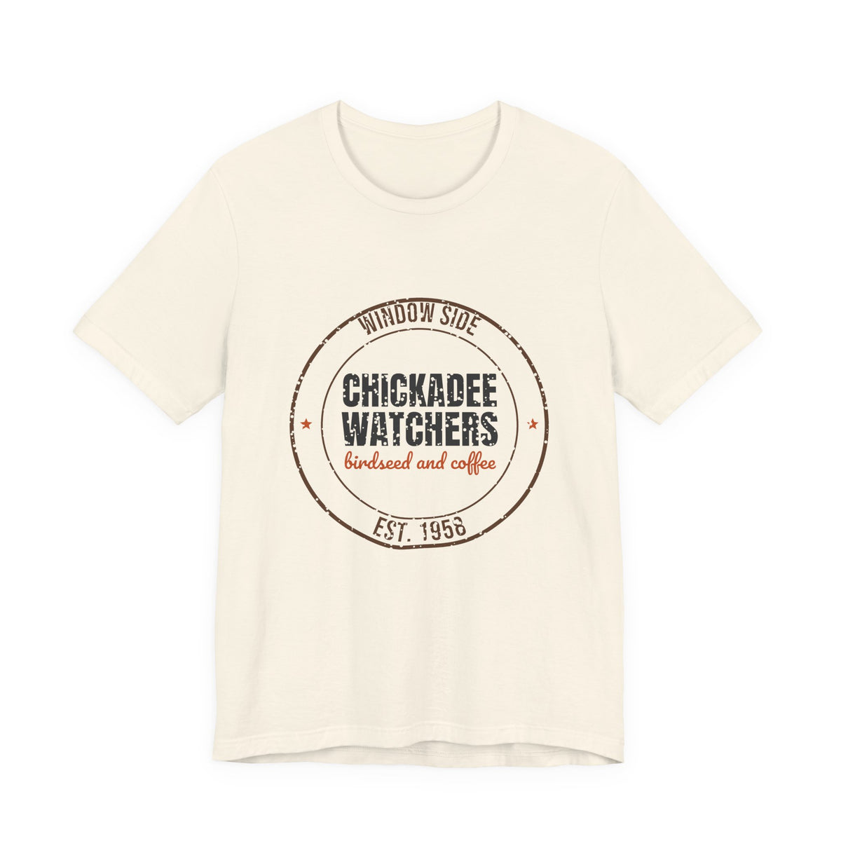 Window Side Chickadee Watchers Est. 1958 Shirt, Vintage Birding T-Shirt, Vintage Birding Gift