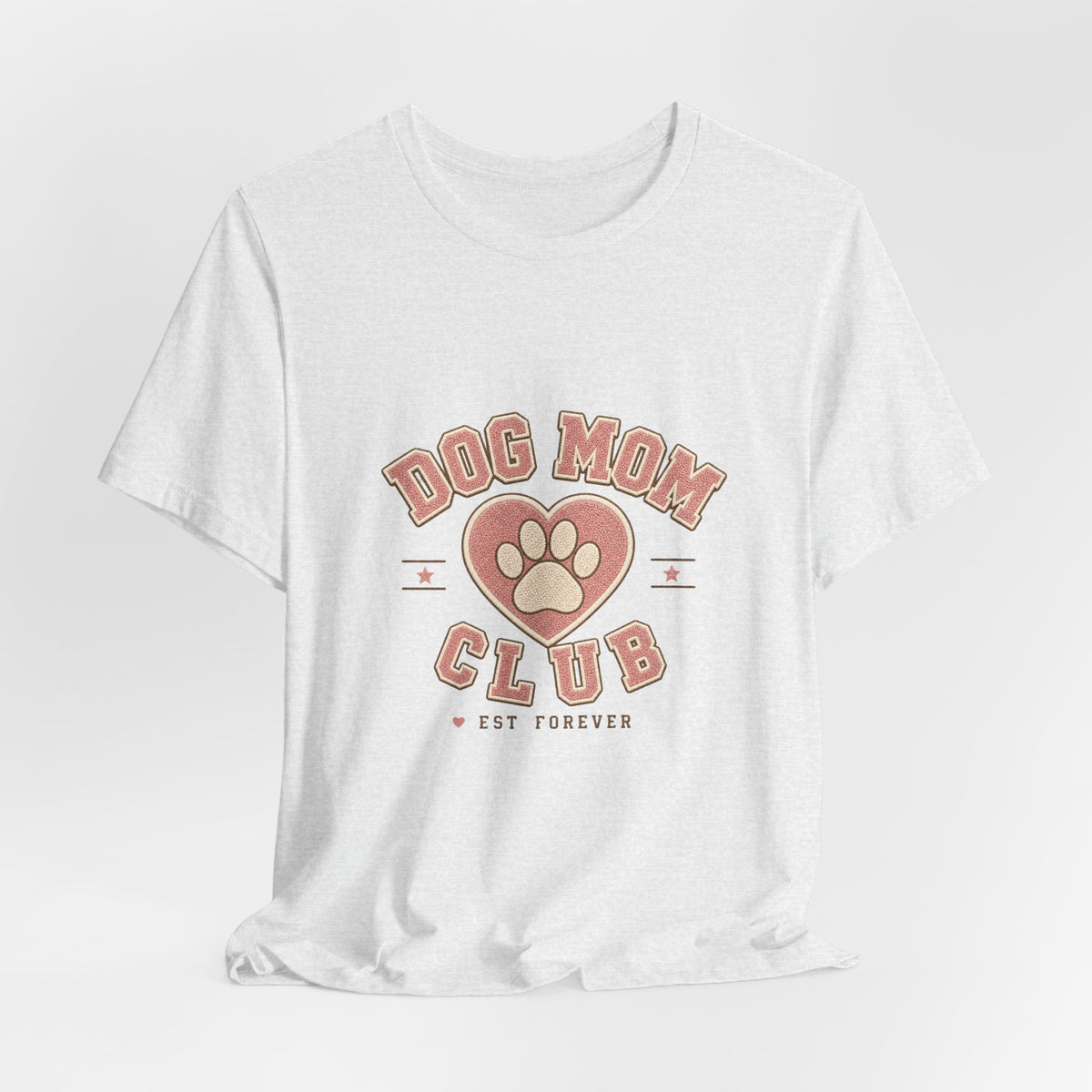Dog Mom Club Shirt, Varsity Dog Mom T-Shirt, Paw Print Gift for Dog Lovers