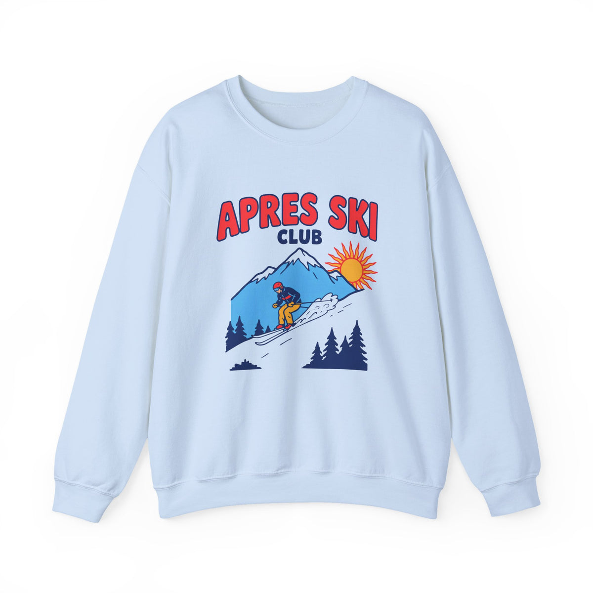 Apres Ski Club Sweatshirt, Retro Ski Crewneck, Skiing Sweatshirt