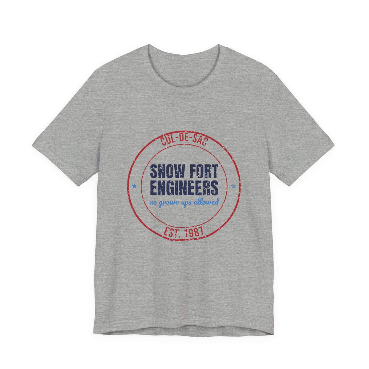 Cul-de-Sac Snow Fort Engineers Est. 1987 Shirt, Vintage Winter T-Shirt, Vintage Winter Gift