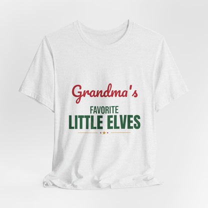 Grandma's Favorite Little Elves Shirt, Grandma Christmas T-Shirt, Nana Holiday Tee