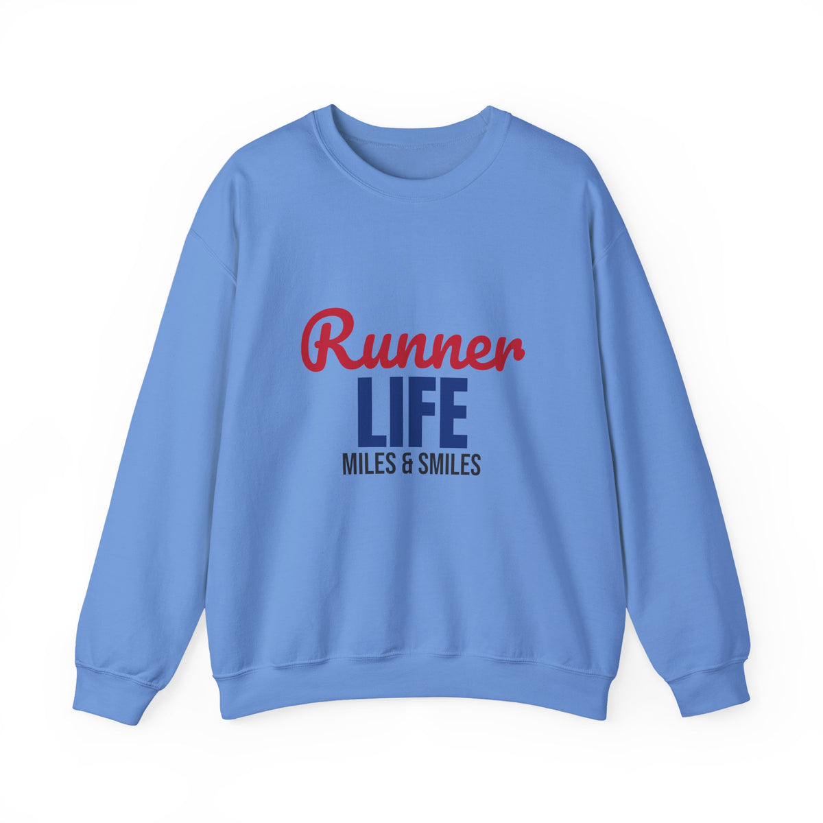 Runner Life Miles and Smiles Sweatshirt, Runner Crewneck Sweatshirt
