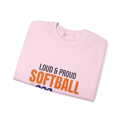 Loud and Proud Softball Mom Sweatshirt, Softball Mom Crewneck