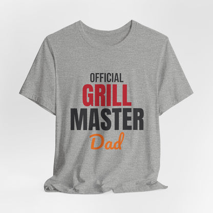 Official Grill Master Dad Shirt, BBQ Dad T-Shirt, Grilling Gift for Dad