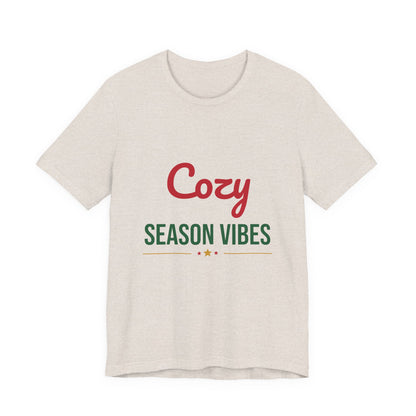 Cozy Season Vibes Shirt, Winter T-Shirt, Cozy Holiday Tee