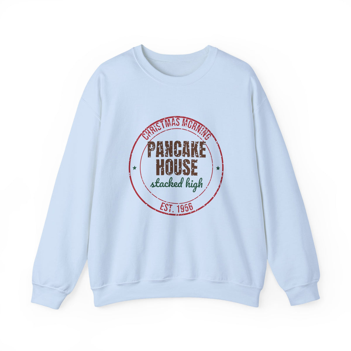 Christmas Morning Pancake House Est. 1956 Sweatshirt, Vintage Christmas Crewneck Sweatshirt