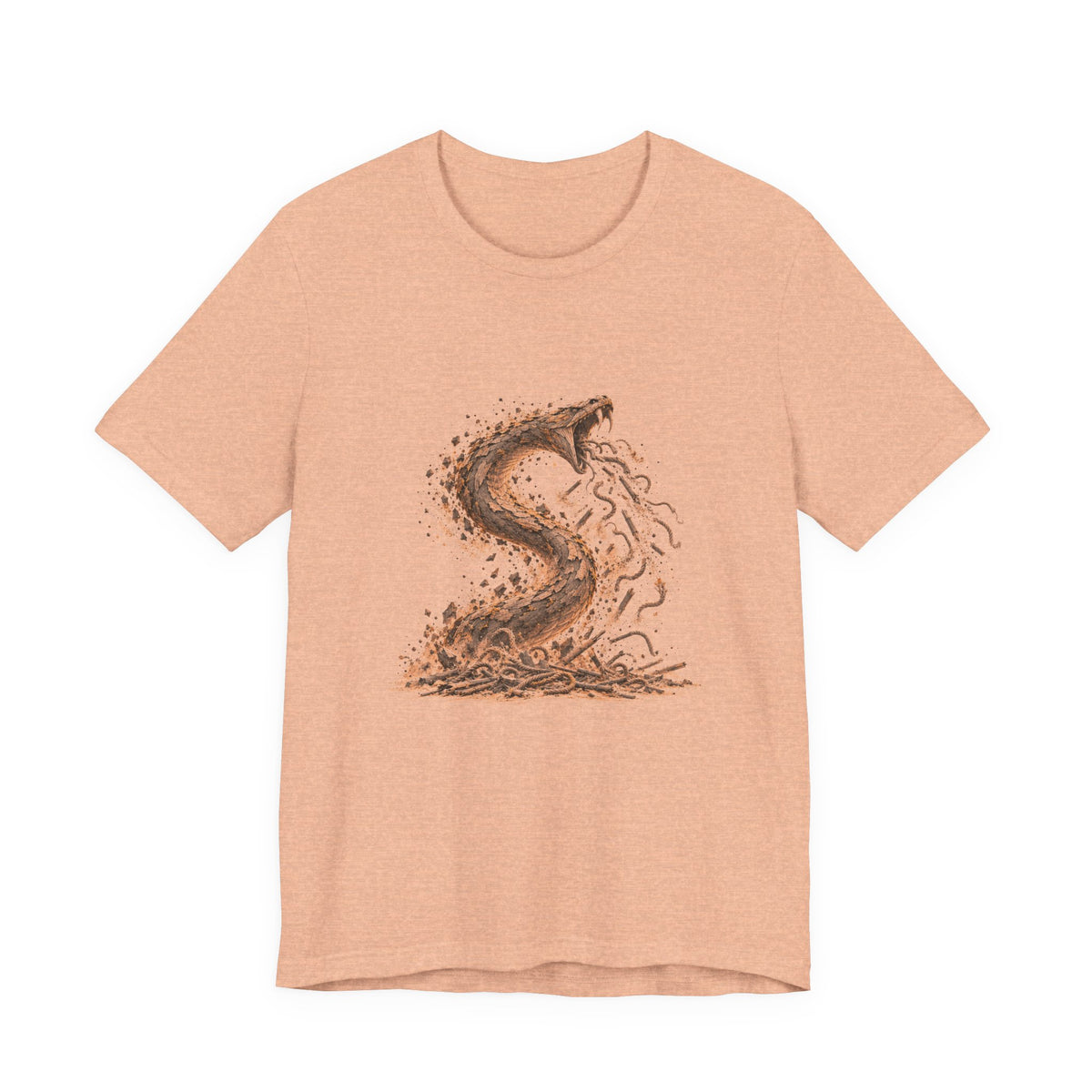 The Staff and the Serpent Shirt, Symbolic Fine Art T-Shirt, By Xudeyda