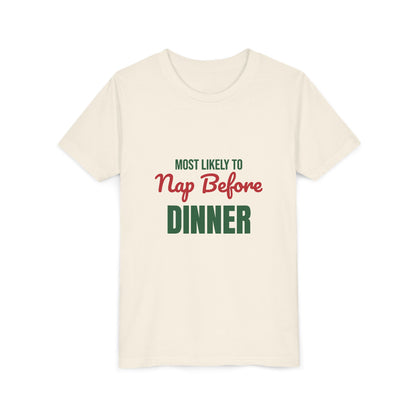 Most Likely to Nap Before Dinner Kids Shirt, Most Likely to Nap Before Dinner Kids T-Shirt