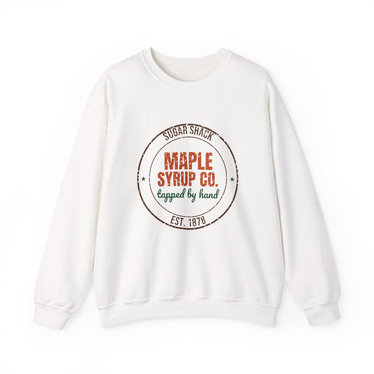 Sugar Shack Maple Syrup Co. Est. 1878 Sweatshirt, Vintage Fall Crewneck Sweatshirt