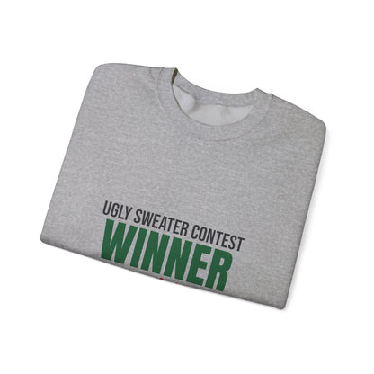 Ugly Sweater Contest Winner Sweatshirt, Ugly Sweater Contest Winner Crewneck Sweatshirt