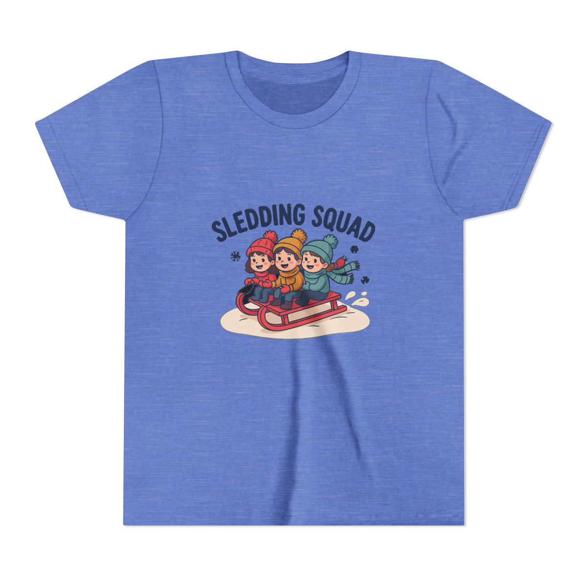 Sledding Squad Winter Kids Kids Shirt, Sledding Squad Kids T-Shirt