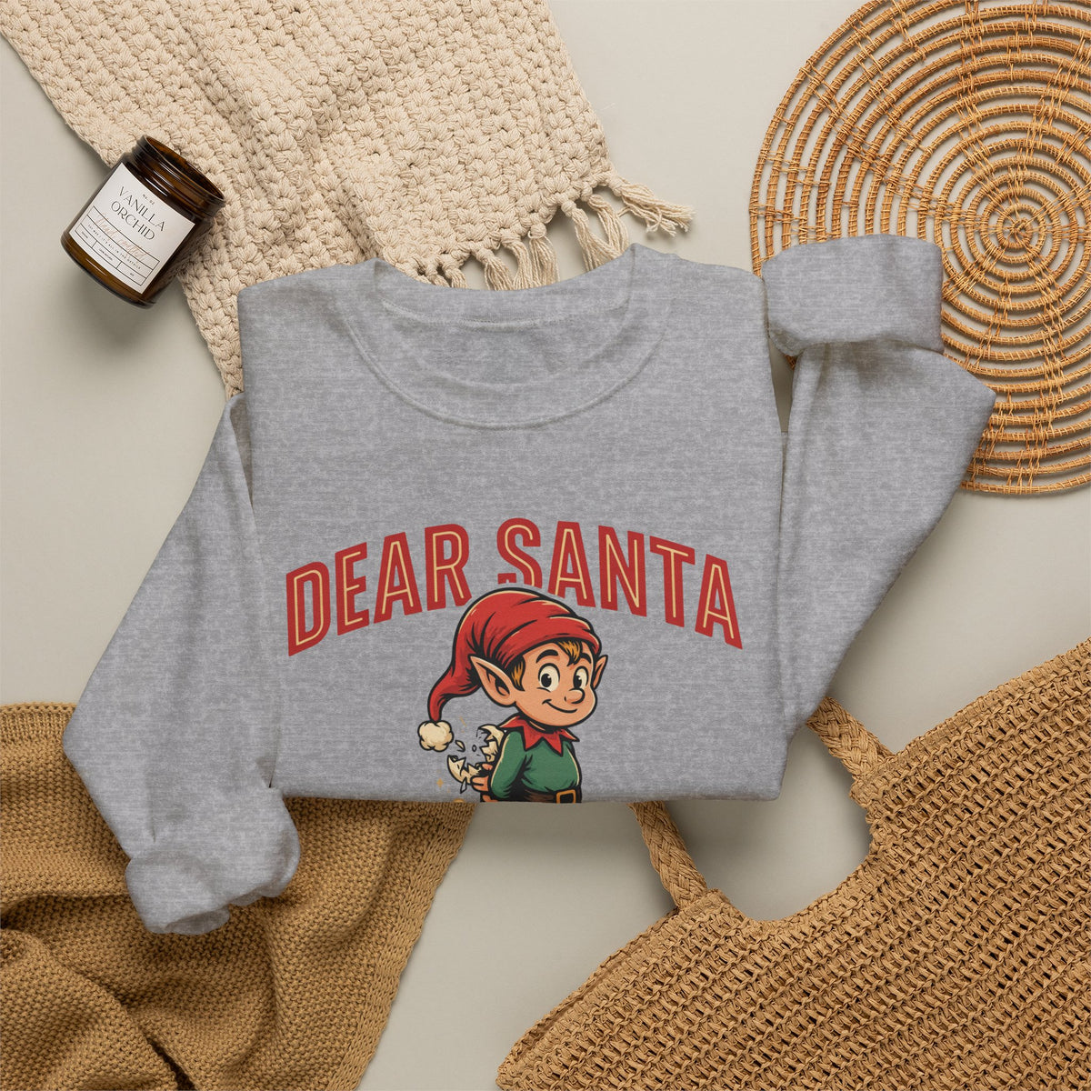 Dear Santa I Can Explain Sweatshirt, Funny Christmas Crewneck