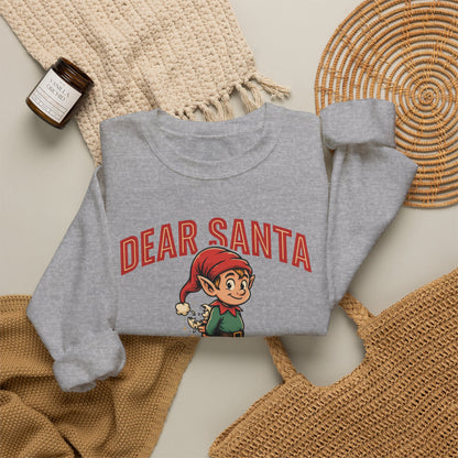 Dear Santa I Can Explain Sweatshirt, Funny Christmas Crewneck