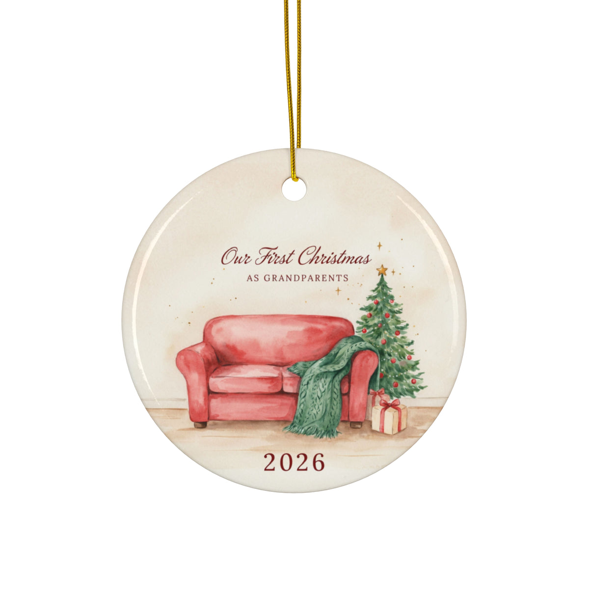 Our First Christmas as Grandparents Ornament 2026
