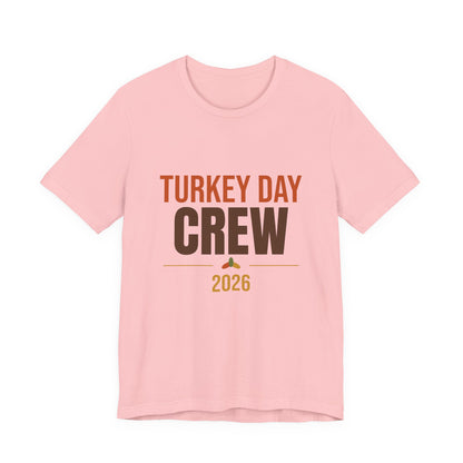 Turkey Day Crew 2026 Shirt, Matching Family Thanksgiving T-Shirt