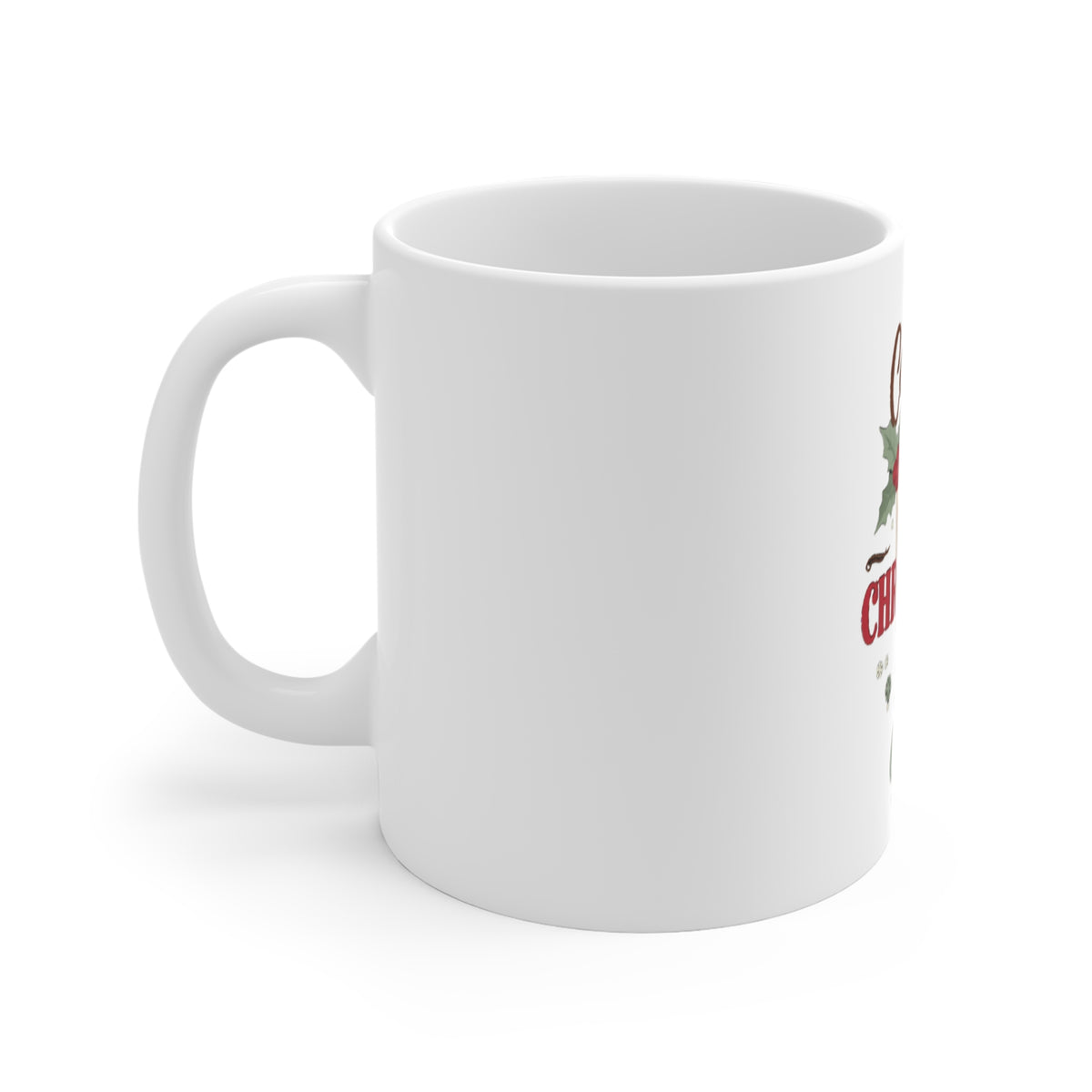 Coffee and Christmas Cheer Mug, Holiday Coffee Lover Mug, Christmas Gift 11oz