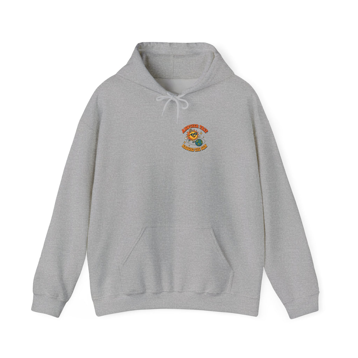 Another Trip Around the Sun Hoodie, Front and Back Retro Birthday Hoodie